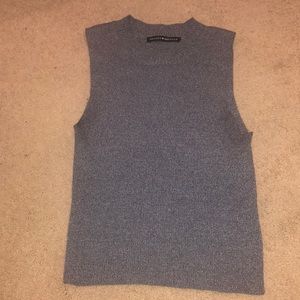 Sleeveless Gray Top